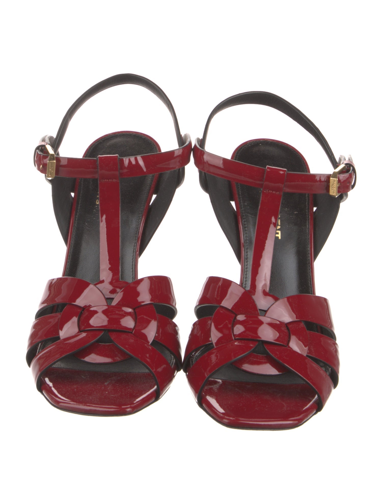 Saint Laurent Patent Leather T-Strap Pumps